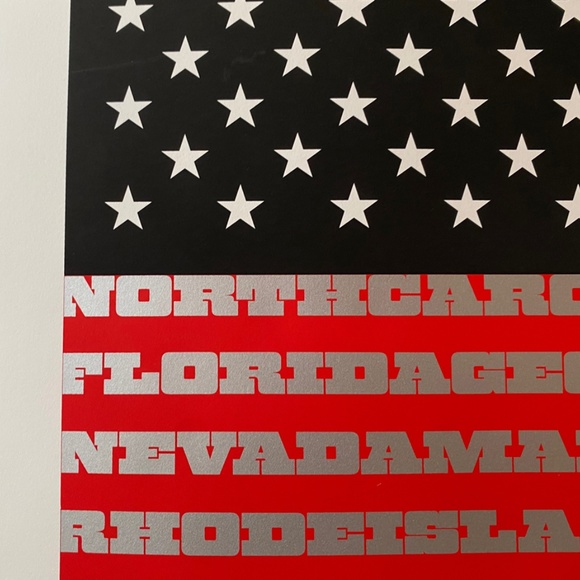 American Flag Silk Screen Poster